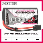 GNB GAONENG 8500MAH 4S 4S2P HV 15.2V 140C XT90 RC LiPo Battery 1:8 1/8 Scale RC Racing Car Hard case LiHV High Voltage